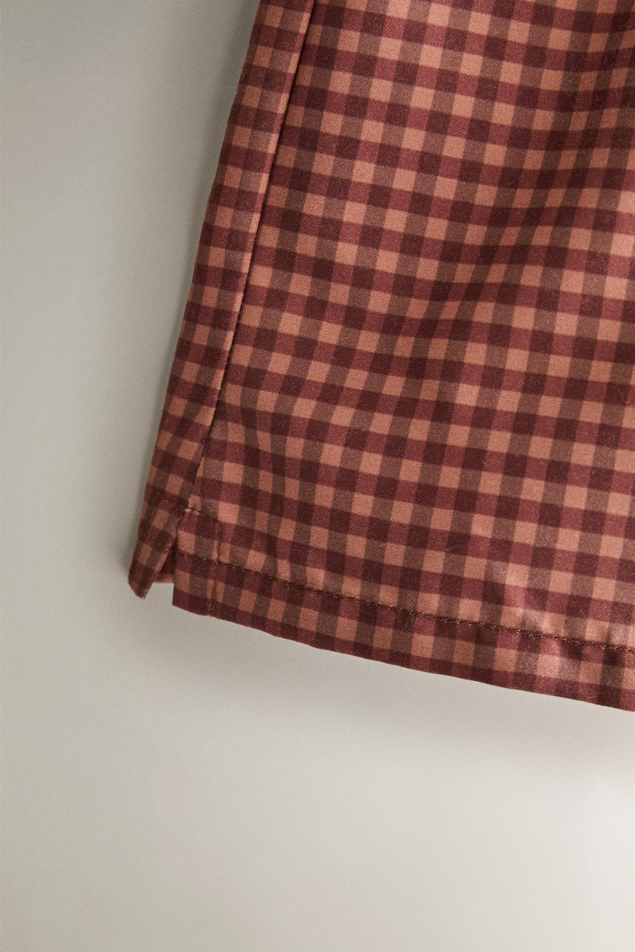 KIDS' PLAID BEACH SWIMSUIT